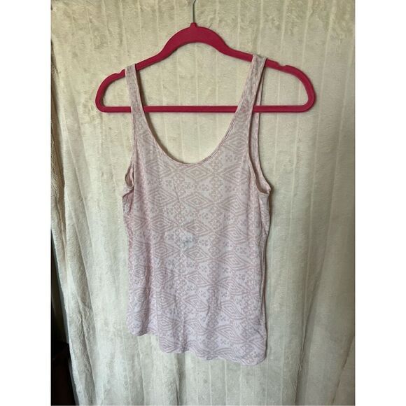 Pink By Victorias Secret Patterned Scoop Back Tank Top Woman’s XS - Picture 1 of 6